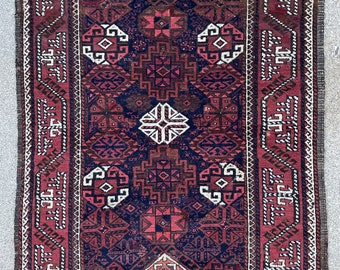 Antique Baluch Tribal Rug - 3'1 x 5'2 - 94 x 156 cm - Baluchi Vintage Rugs