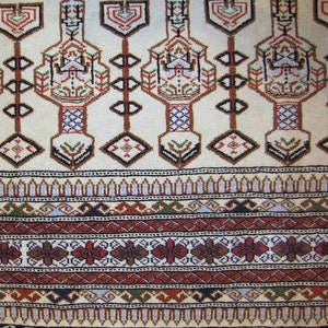 Vintage Rug 6'10 x 7'10 Tribal Village rug 7' x 8' ft FREE DOMESTIC SHIPPING image 3