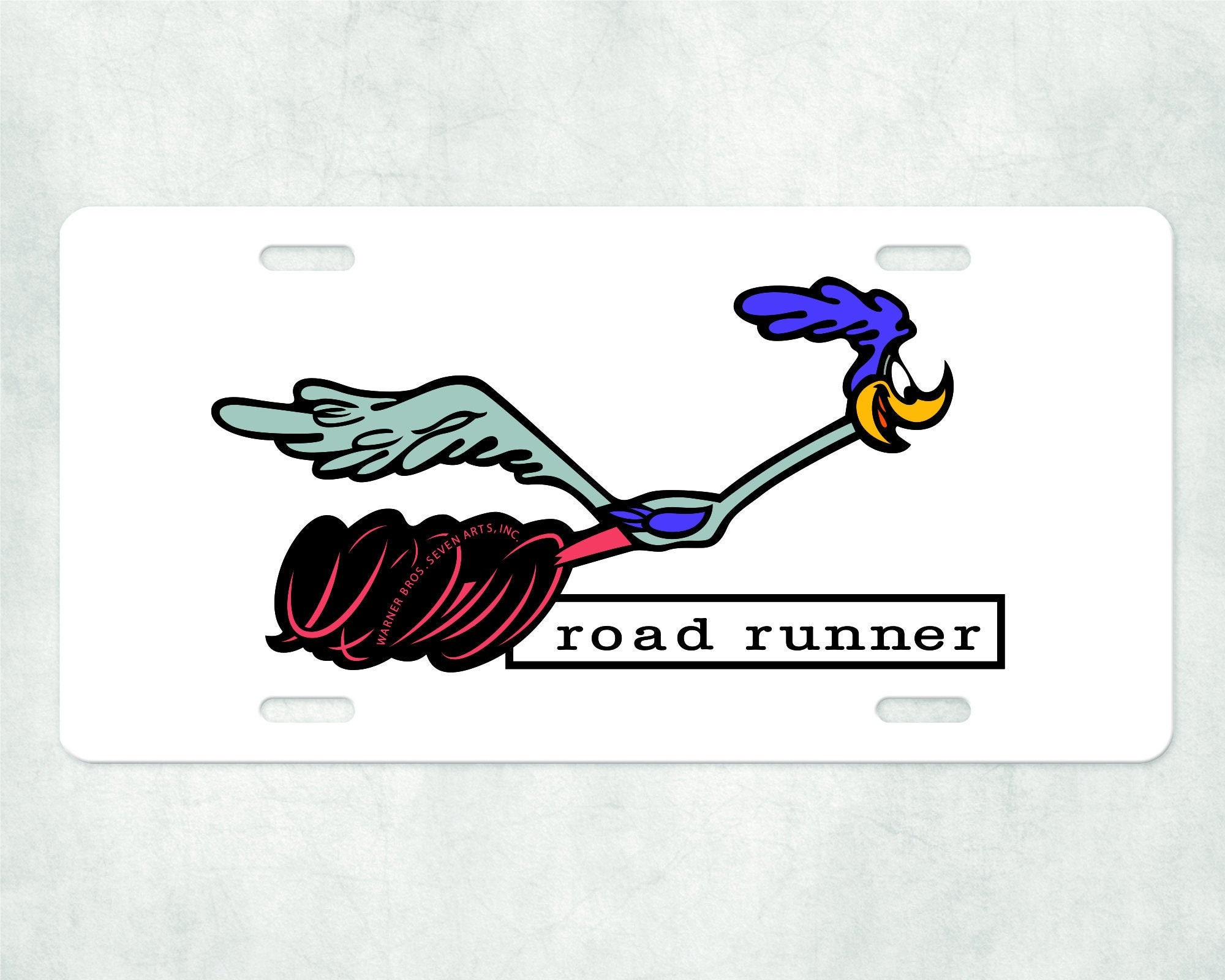 Road Runner License Plate Etsy