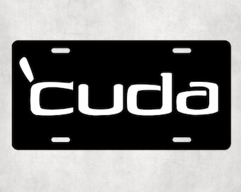 Plymouth Barracuda License Plate