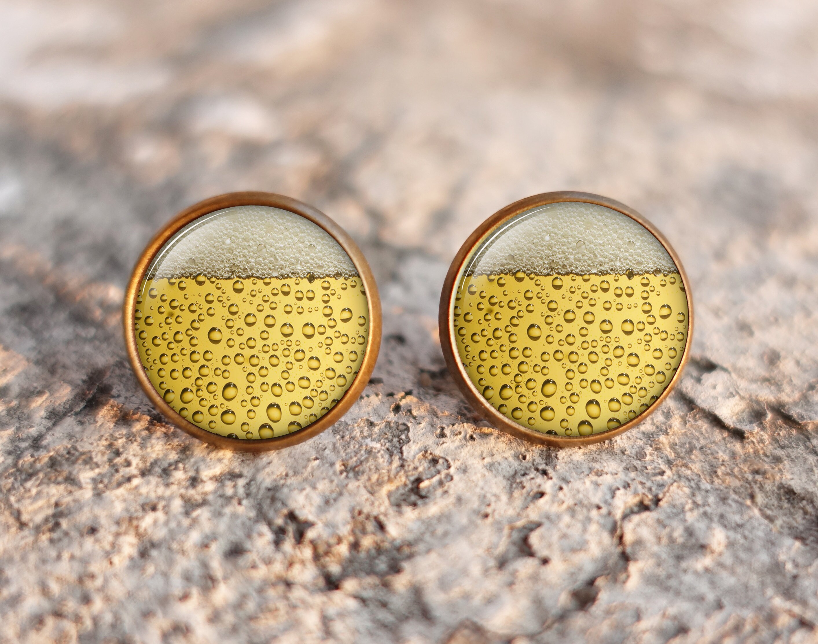 Beer Jewelry Beer Lover Drank Earringbeer Stud Earrings Etsy