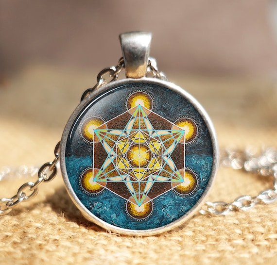 Metatron's Cube pendant Sacred geometry jewelry Etsy
