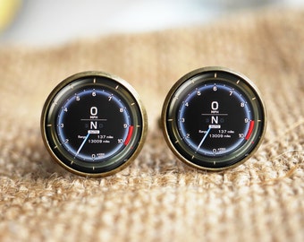 Speedometer Cuff links,Car Speedometer cuff links,Trending Cuff links, Fun Gifts For Men Race Car, Car Cuff links, Car lover gift