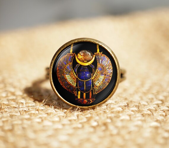 Agyptische Skarabaus Ringe Alten Agypten Schmuck Agypten Etsy