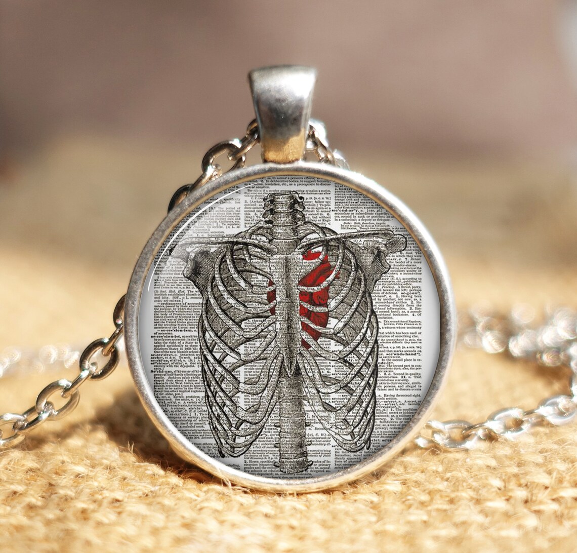 Steampunk ribcage necklace Steampunk rib pendant Steampunk Etsy