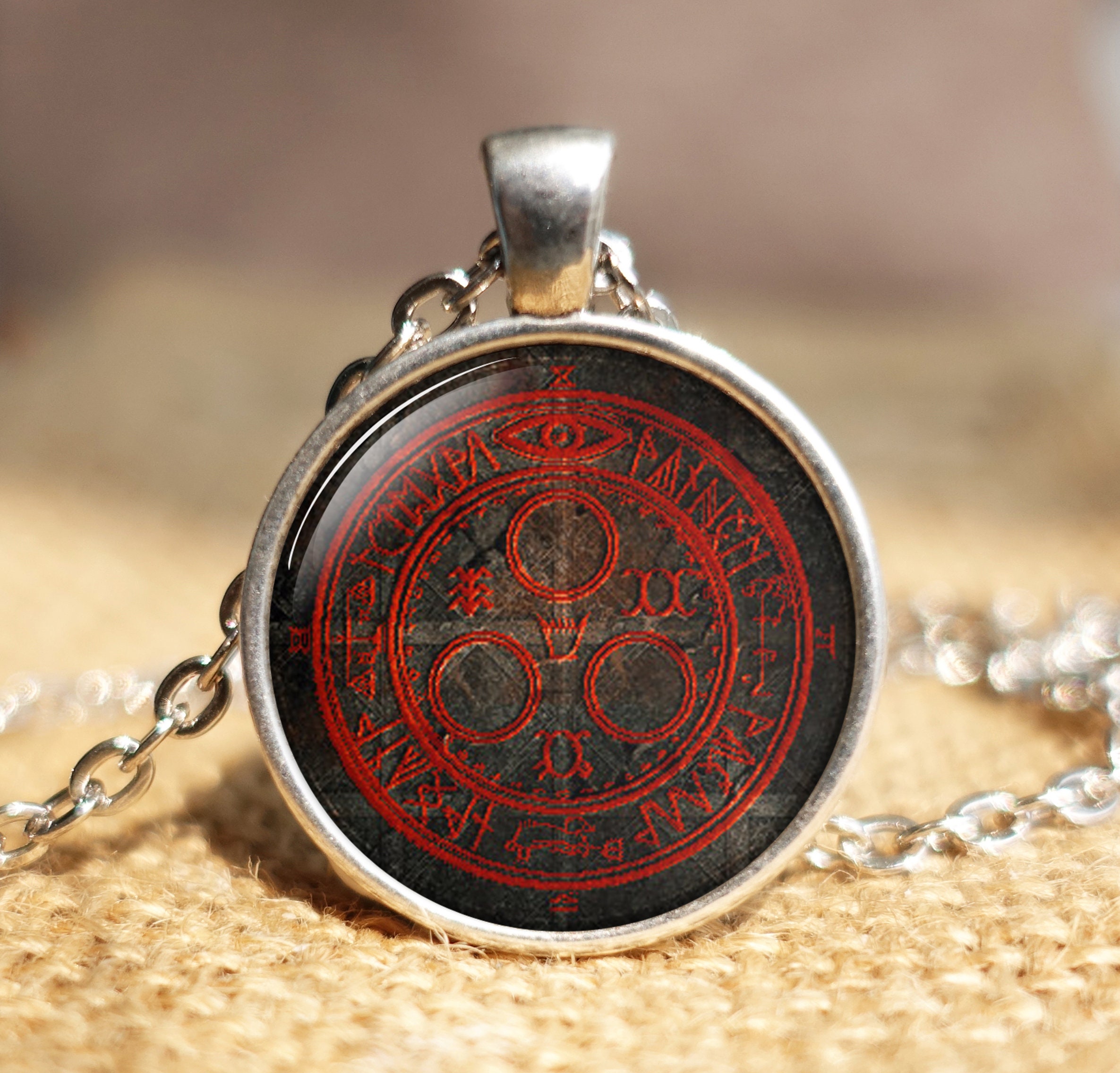 Handmade SILENT HILL Necklace Halo of the Sun Glass Dome Etsy