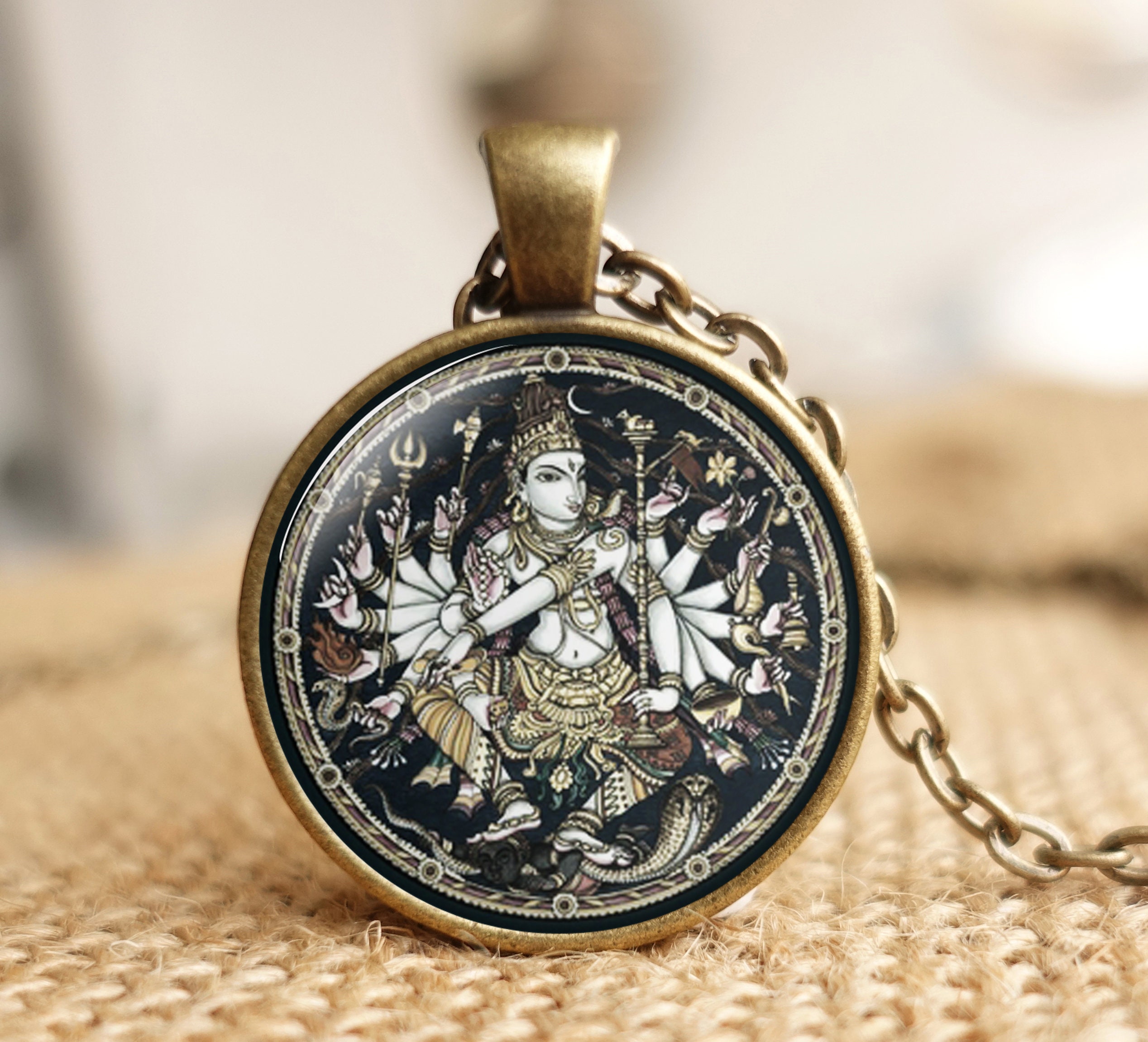 Hinduism shiva gods pendant Nataraja necklaceHindu Necklace Etsy