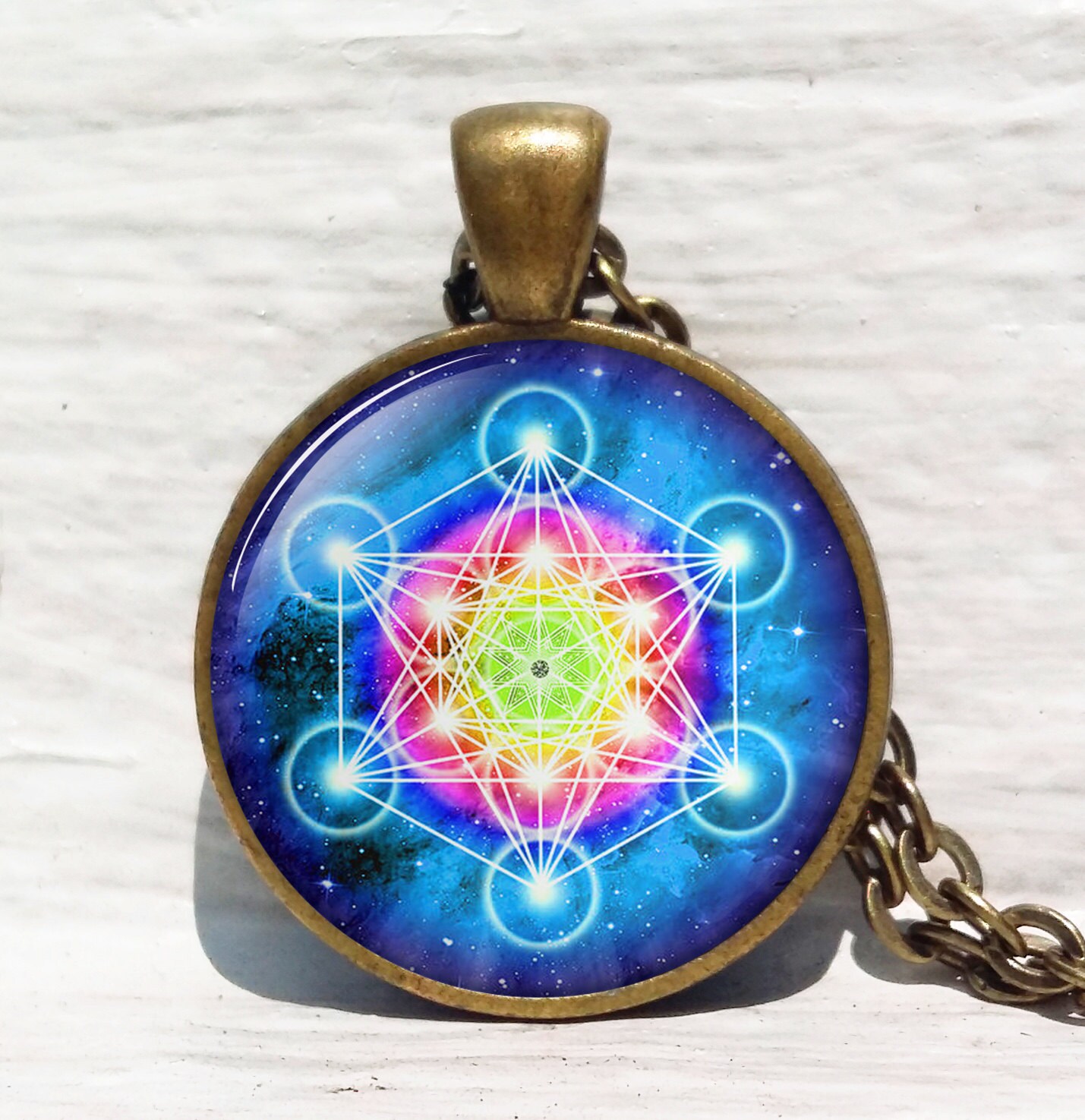 Metatron's Cube pendant Sacred geometry jewelry Etsy