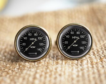 Car Speedometer cuff links,Speedometer Cuff links,Trending Cuff links, Fun Gifts For Men Race Car, Car Cuff links, Car lover gift