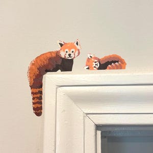 Adesivo de parede removível Panda Vermelho