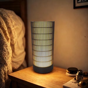 Modern Dimmable Bedside Table Lamp – USB Powered Nightstand Lamp for Bedroom or Dorm