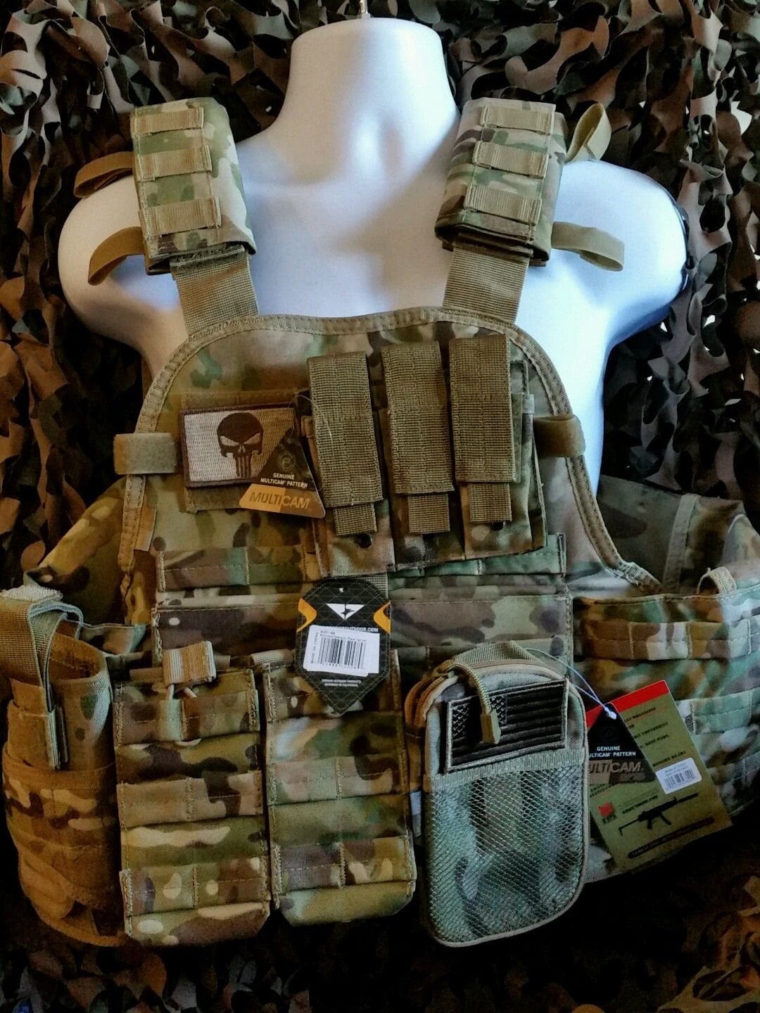 Tactical Armor Concepts Multicam Punisher Plate Carrier With | Etsy