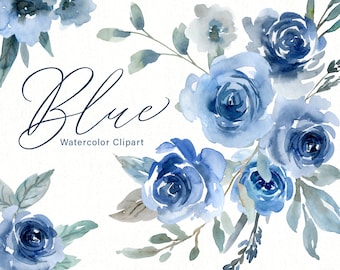 Dark Blue Flower Png Etsy