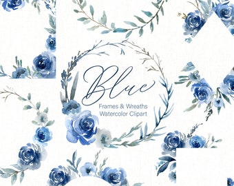 Blue Floral Etsy