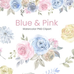 Aquarell Hell Rosa Blush Blumen Rosen Clipart Digital Download kostenlose kommerzielle Nutzung | Floral Drop Bouquet Rahmen Rahmen Clip Art PNG