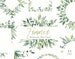 Watercolor Greenery Frames Borders PNG Clipart Green Leaves Branches Clip Art Aquarelle Arrangements Bright Foliage Free Commercial Use 