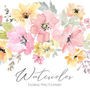 Aquarel blush roze bloemen clipart boeket krans zacht naïef eenvoudig zacht licht bruiloft bloemen illustraties download gratis commercieel gebruik png