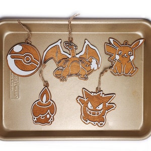 Monster Gingerbread Cookie Christmas Ornaments Physical Item