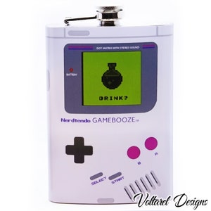 Nerdtendo Gamebooze 8oz Flask
