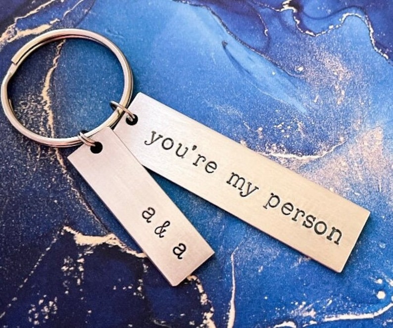 Best Friend Gift Best Friend Keychain, key ring Gift Personalized gift for her You're my person Youre my person Greys Anatomy image 1