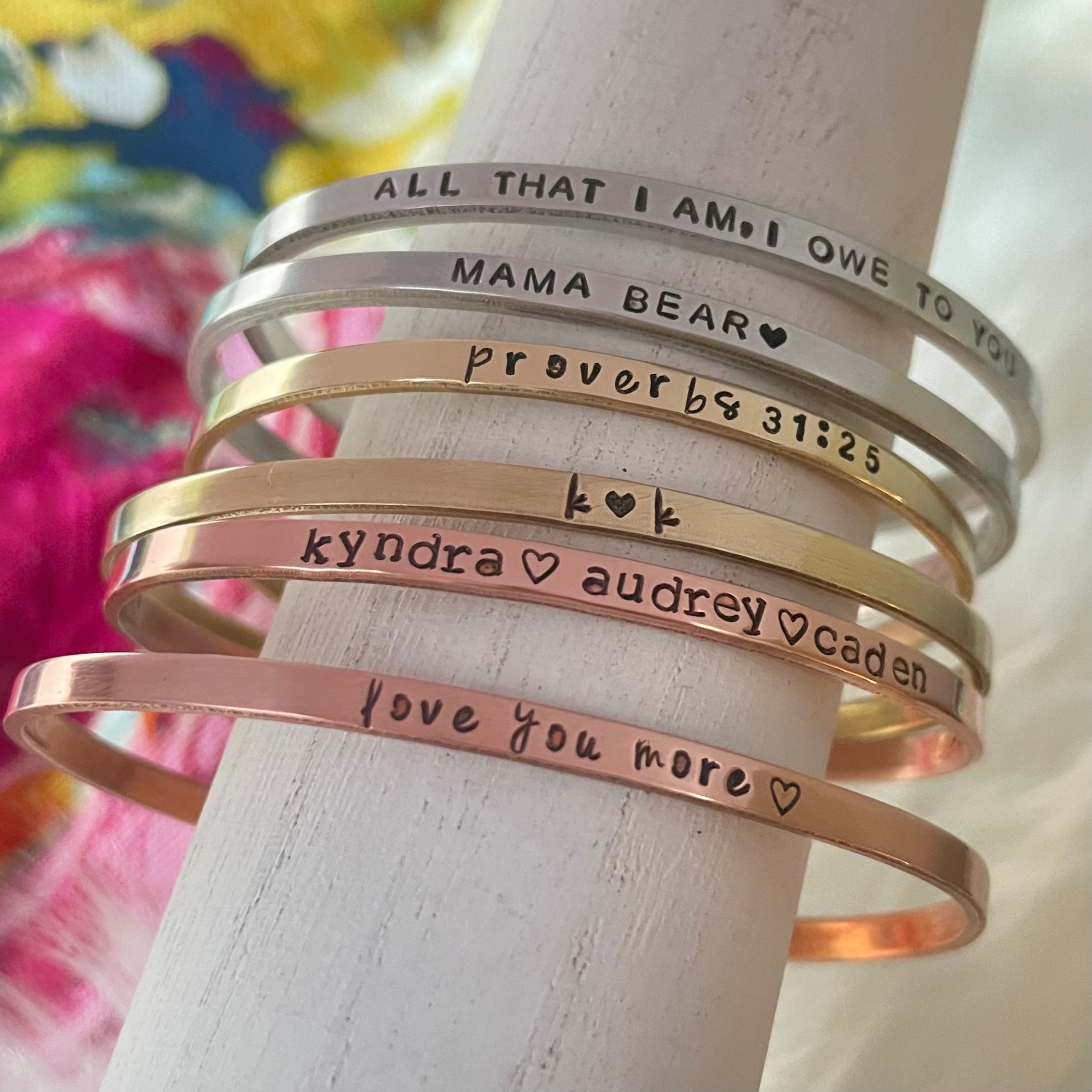 Personalized Gold Letter Bracelet Valentine Giftdouble 