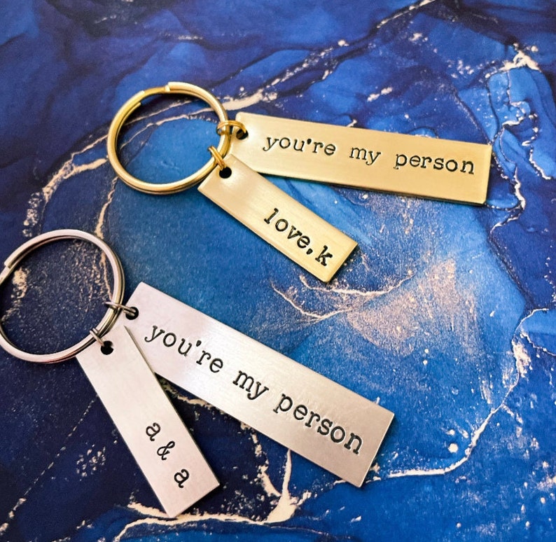 Best Friend Gift Best Friend Keychain, key ring Gift Personalized gift for her You're my person Youre my person Greys Anatomy image 6