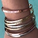 Create Your Own - Friendship Bracelet Silver - Gift idea - Custom Bracelet Personalized Jewelry - Cuff Bracelet Stamped Best Friend Jewelry