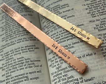 Custom Metal Bookmark: Personalized Book Club Gift, personalized Metal world of the year bookmark