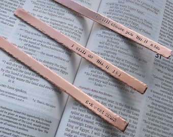 Custom Copper Bookmark, Copper Anniversary Bookmark, 7 tally Bookmark, I Still Do Bookmark, Copper Bookmark Personalized, 7th Anniversary