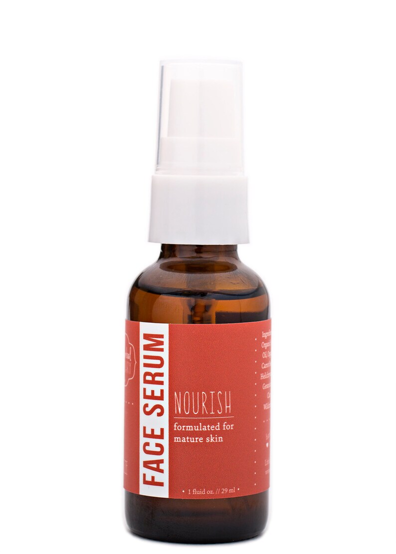 Face Serum Mature Skin Argan Oil Rosehip Seed Oil Organic Etsy