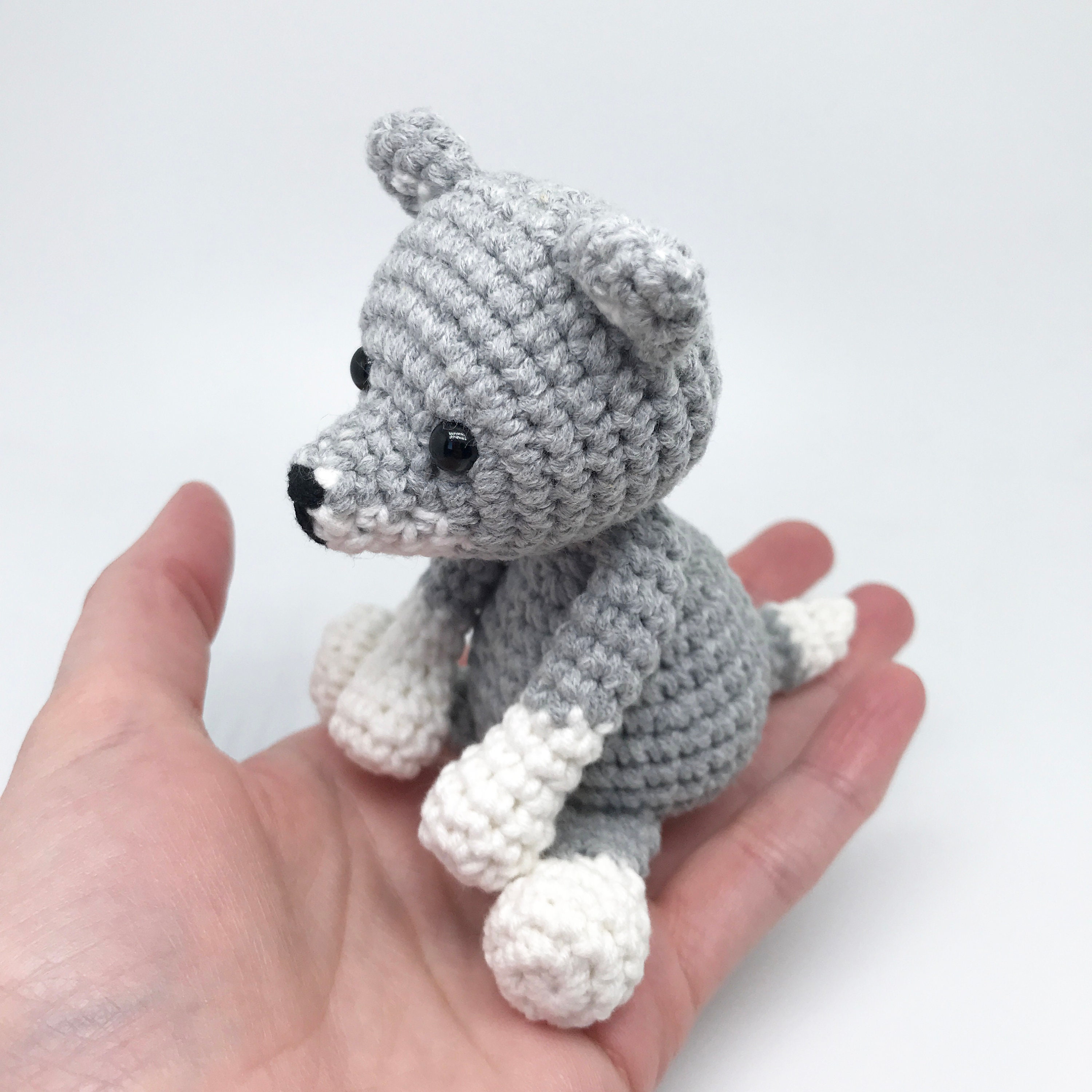 Crochet wolf PATTERN amigurumi Nosew crochet pattern Etsy