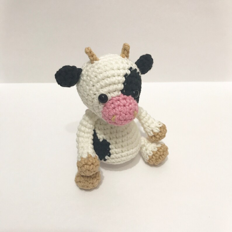 Crochet cow plush / Strawberry cow plushie / Cow stuffed | Etsy