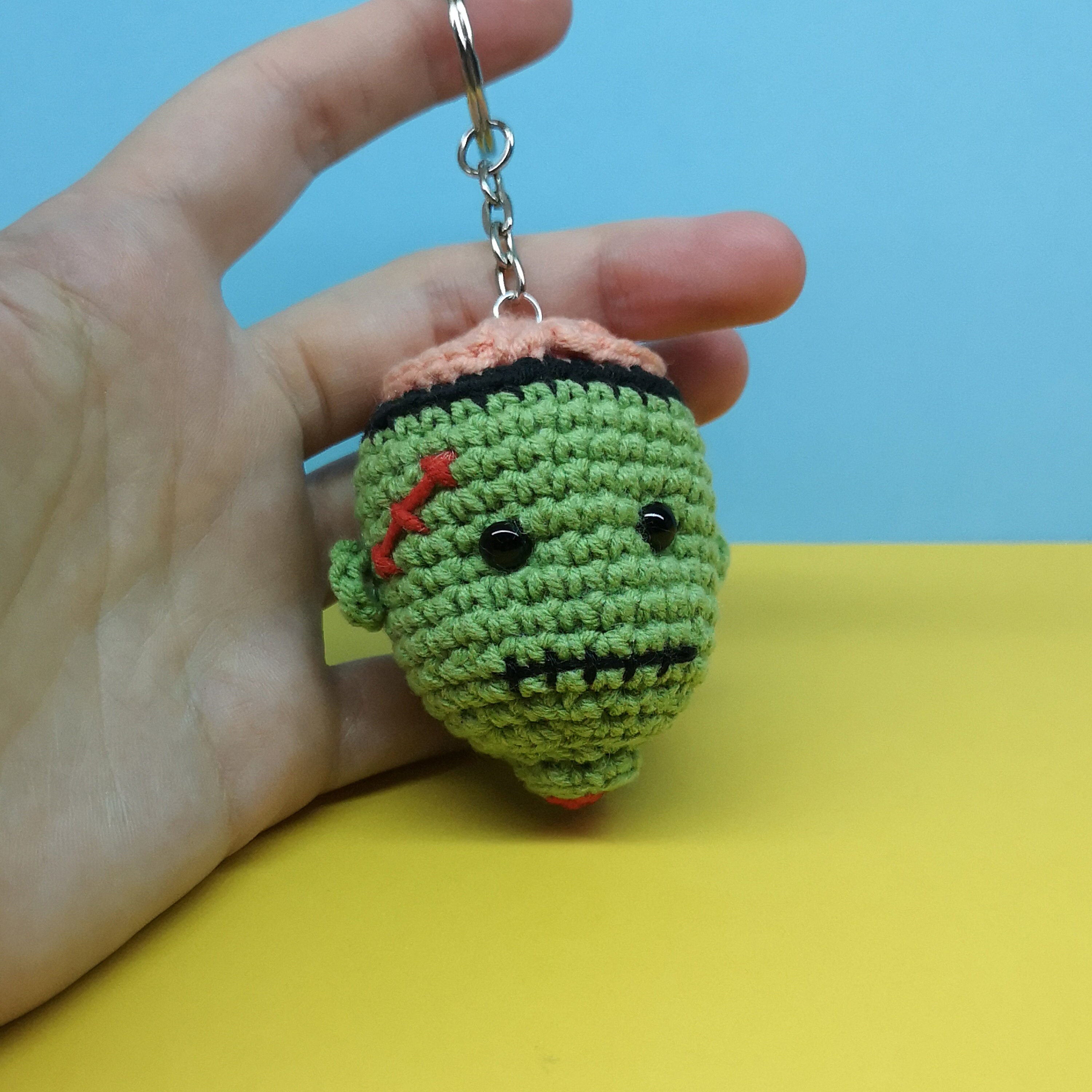Crochet zombie PATTERN keychain amigurumi Etsy