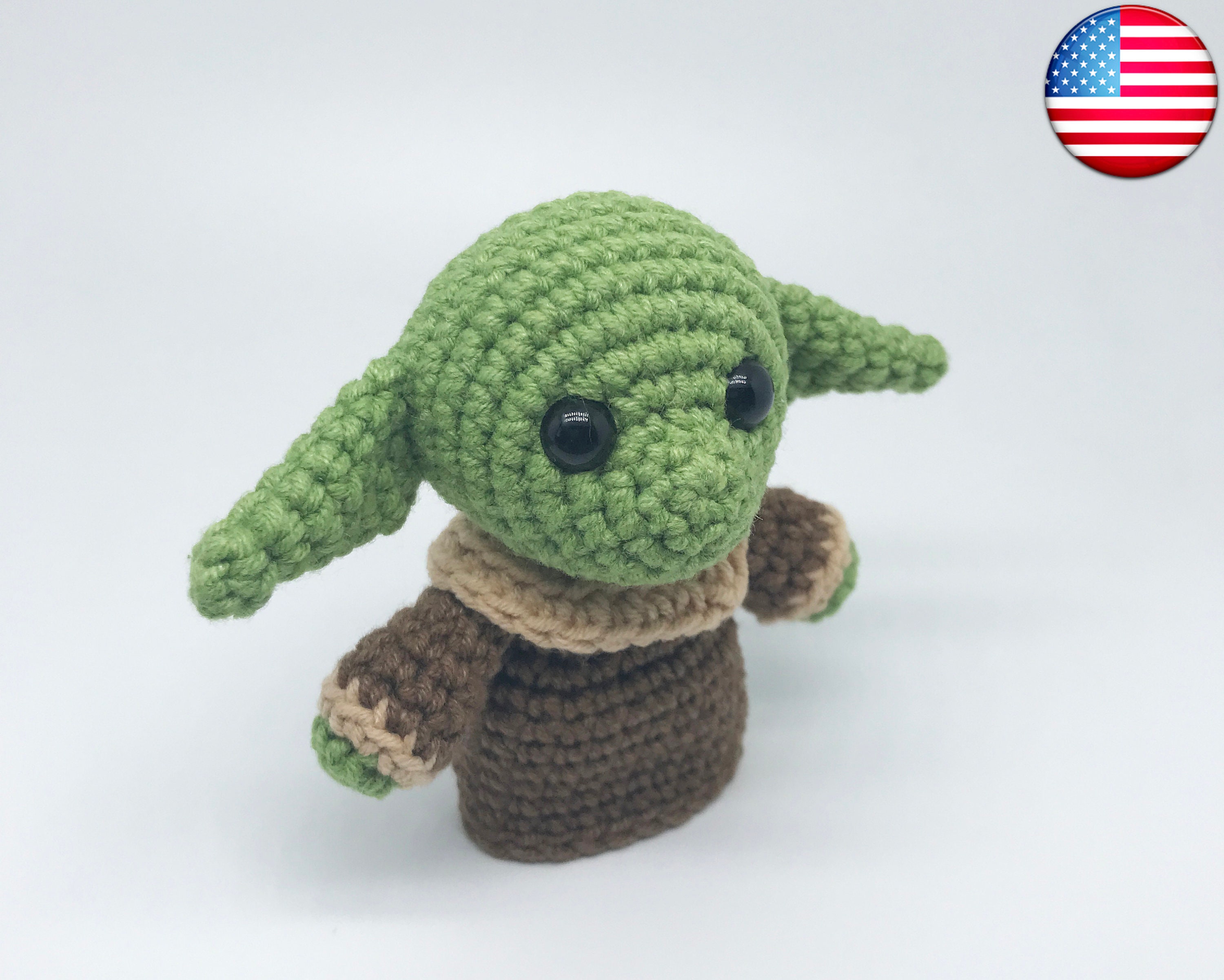 Crochet Grogu PATTERN Nosew crochet pattern Etsy