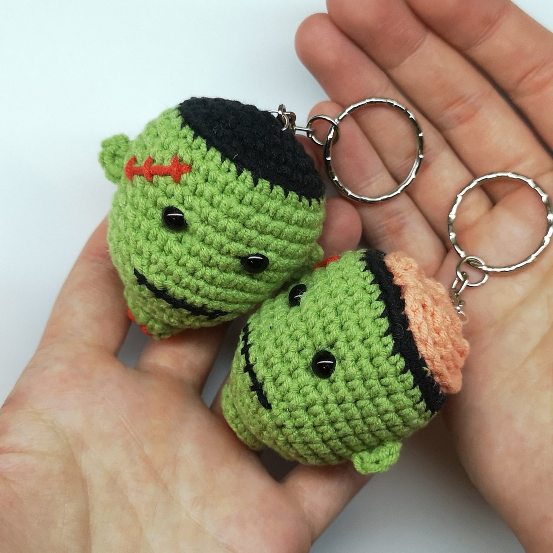 Crochet zombie PATTERN keychain amigurumi Etsy