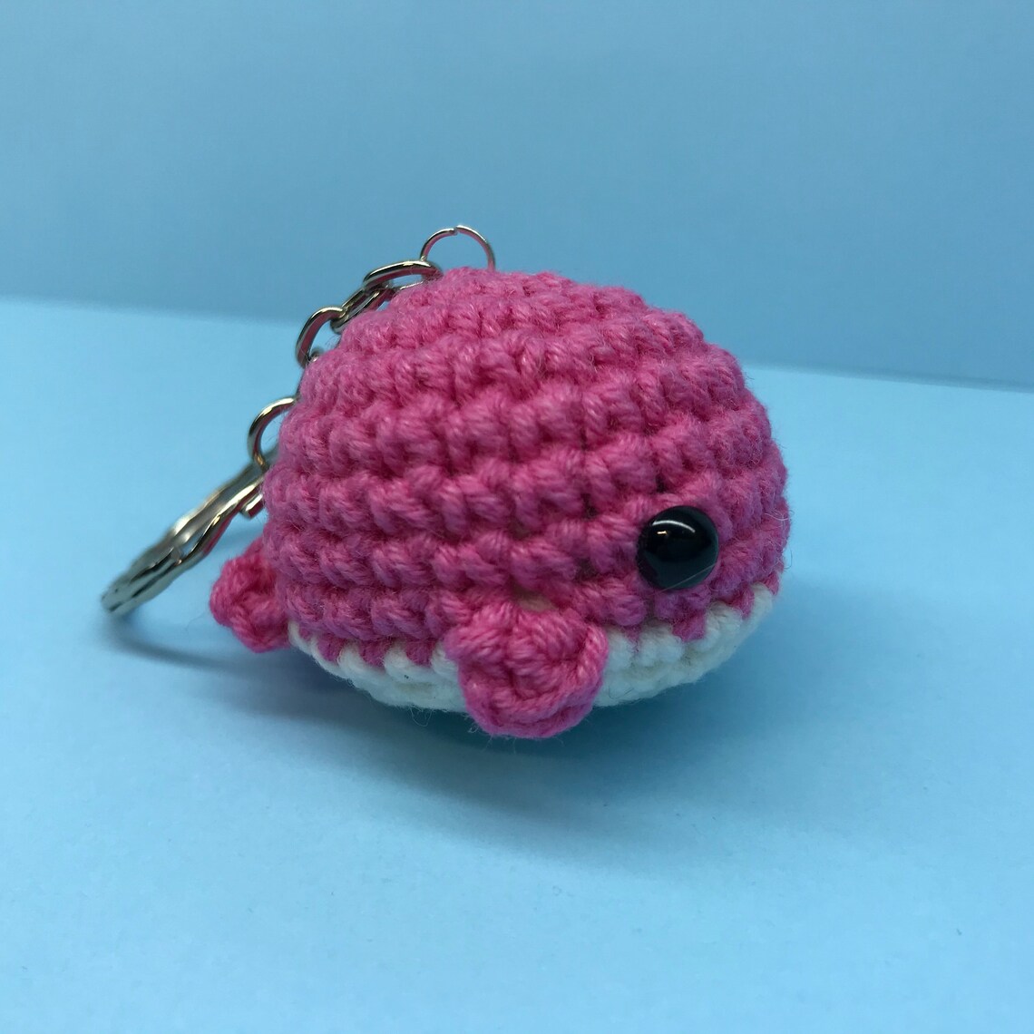 Crochet whale keychain toy Cute animal keychains Whale Etsy