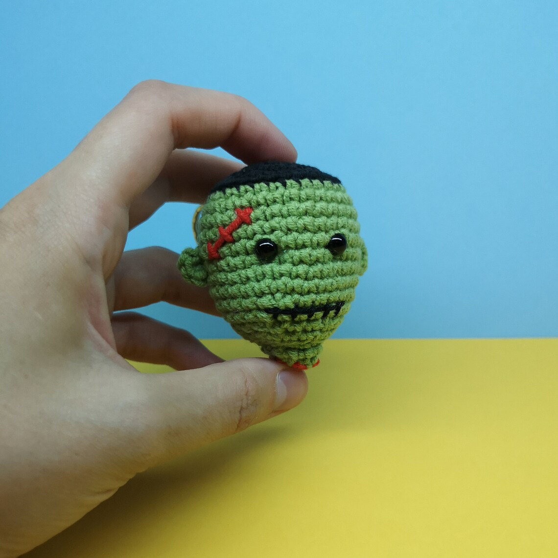 Crochet zombie PATTERN keychain amigurumi Etsy