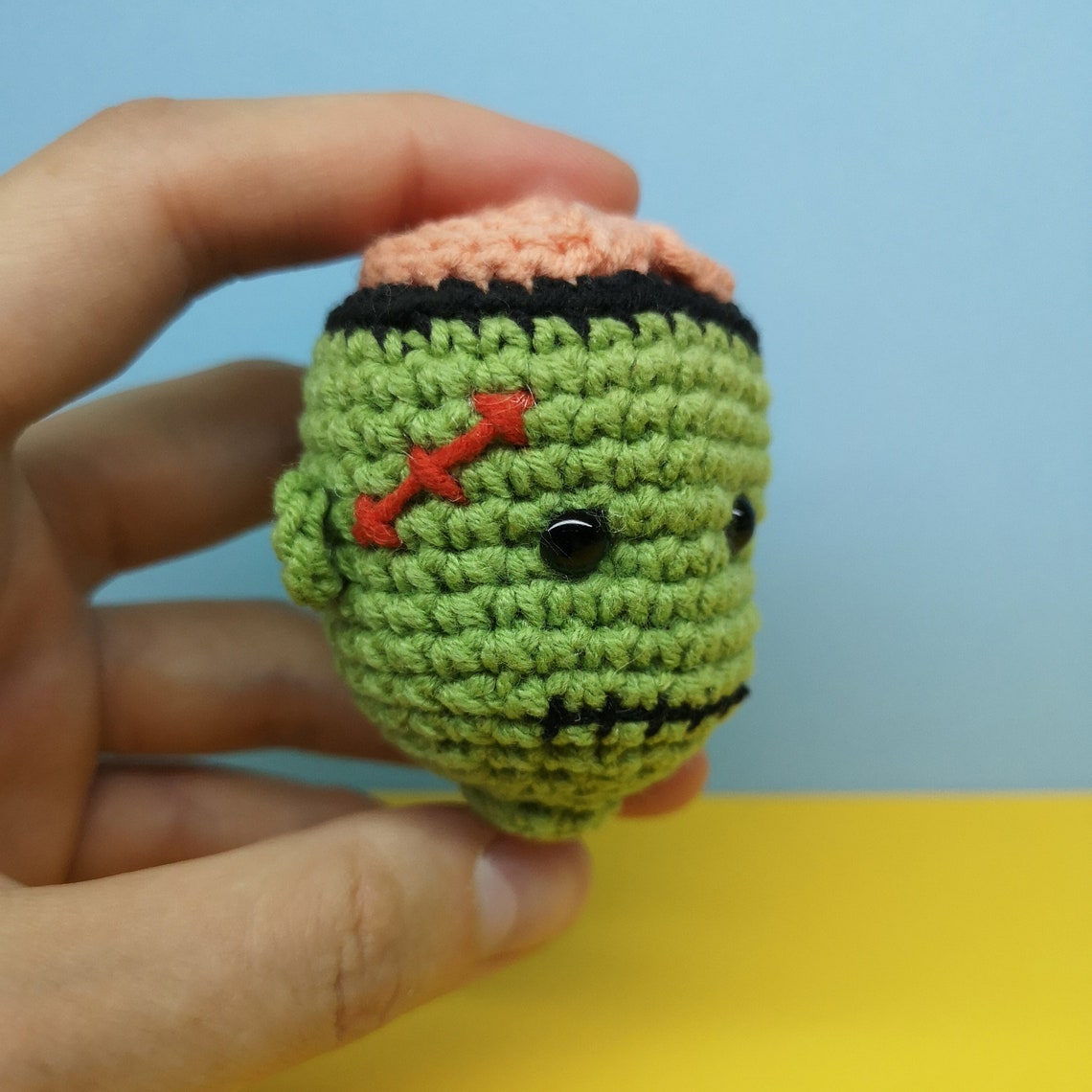 Crochet zombie PATTERN keychain amigurumi Etsy