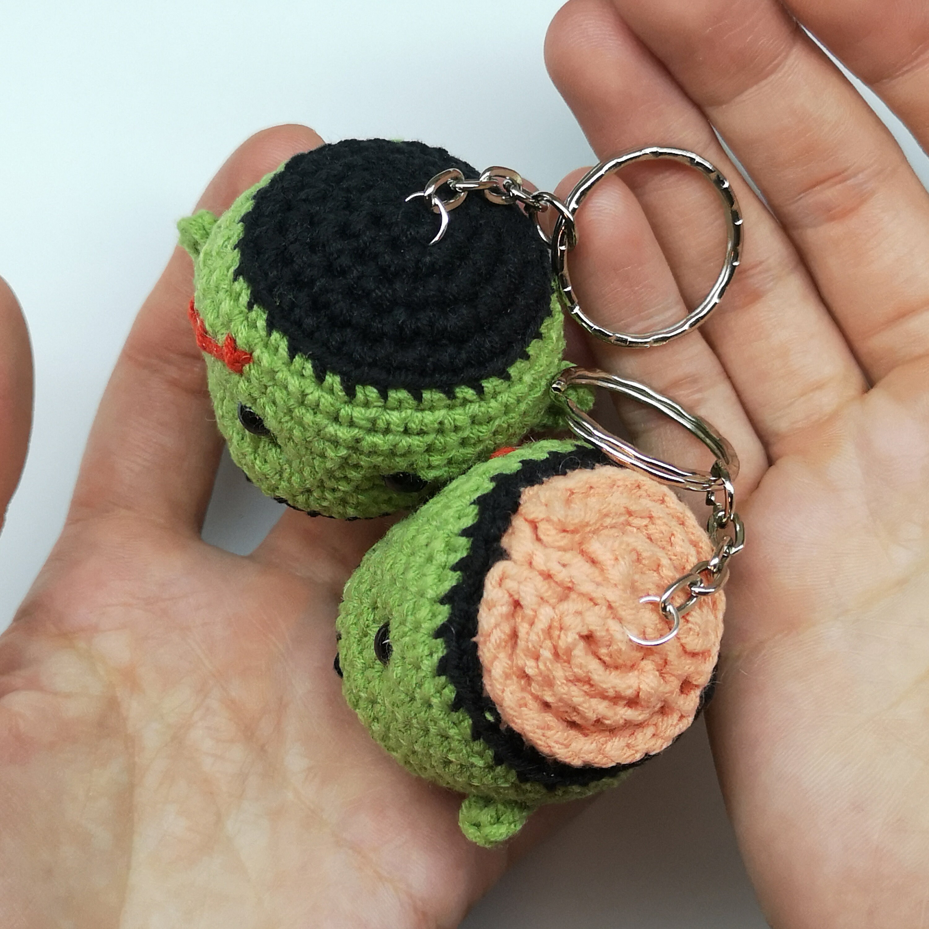 Crochet zombie PATTERN keychain amigurumi Etsy