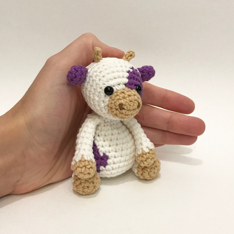 Crochet cow plush / Strawberry cow plushie / Cow stuffed | Etsy