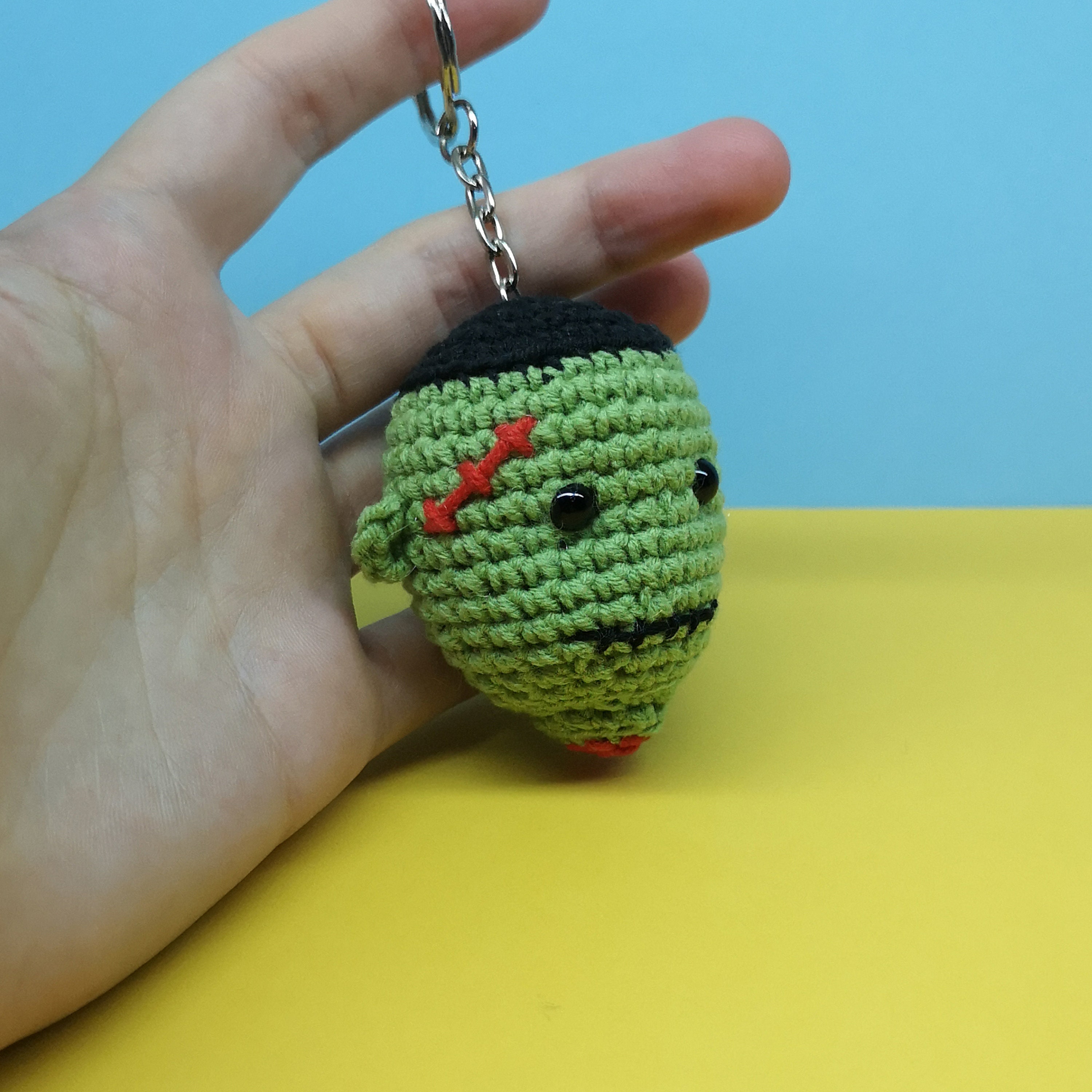 Crochet zombie PATTERN keychain amigurumi Etsy