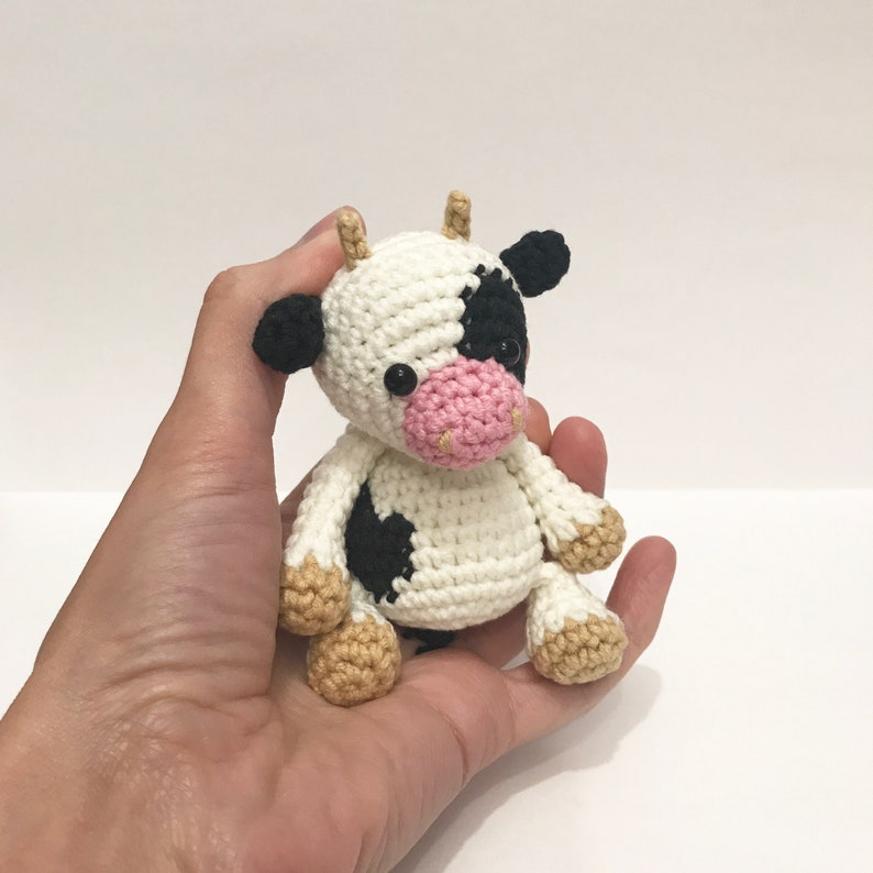 Cow crochet pattern No sew crochet pattern cow plushie Etsy
