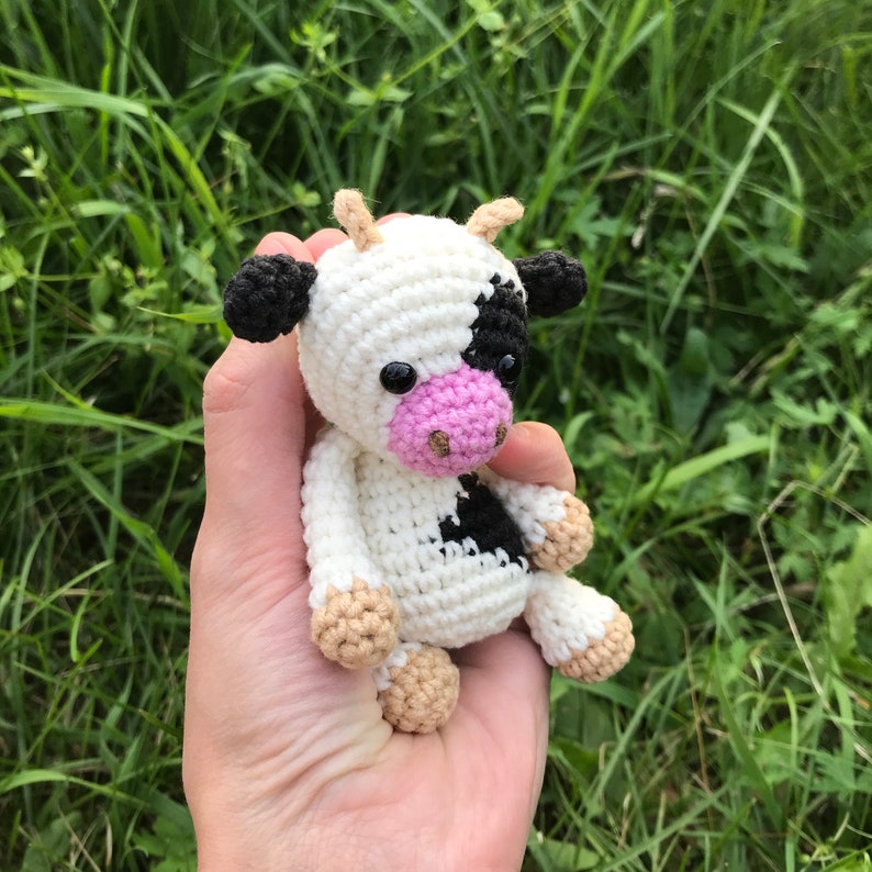 Cow crochet pattern No sew crochet pattern cow plushie Etsy