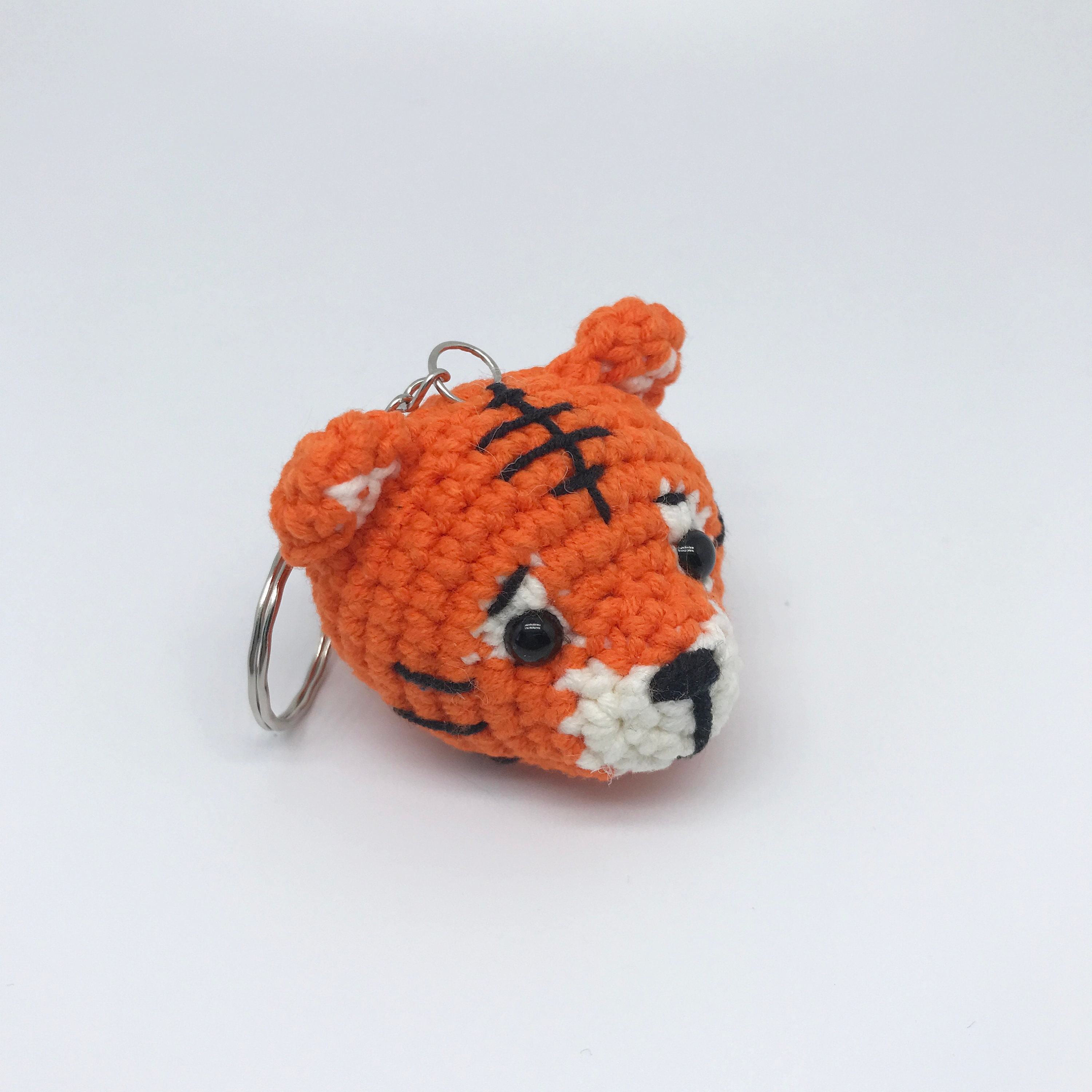 Crochet tiger head Tiger keychain crochet Tiger 2022 Etsy