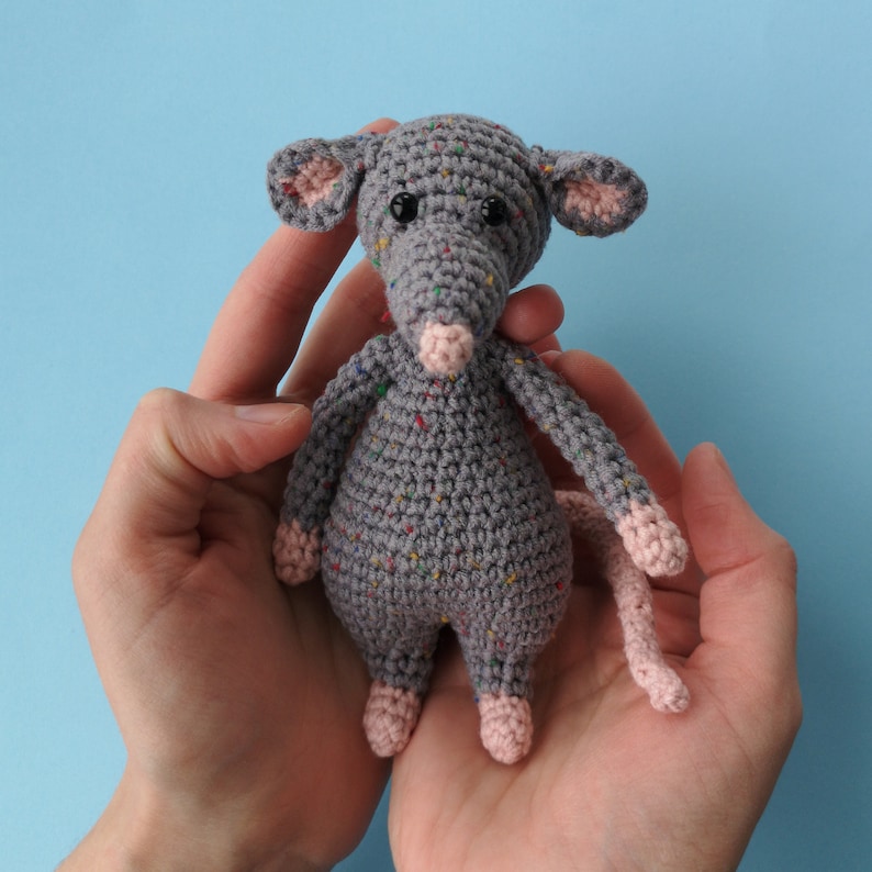 Crochet rat PATTERN amigurumi | Etsy