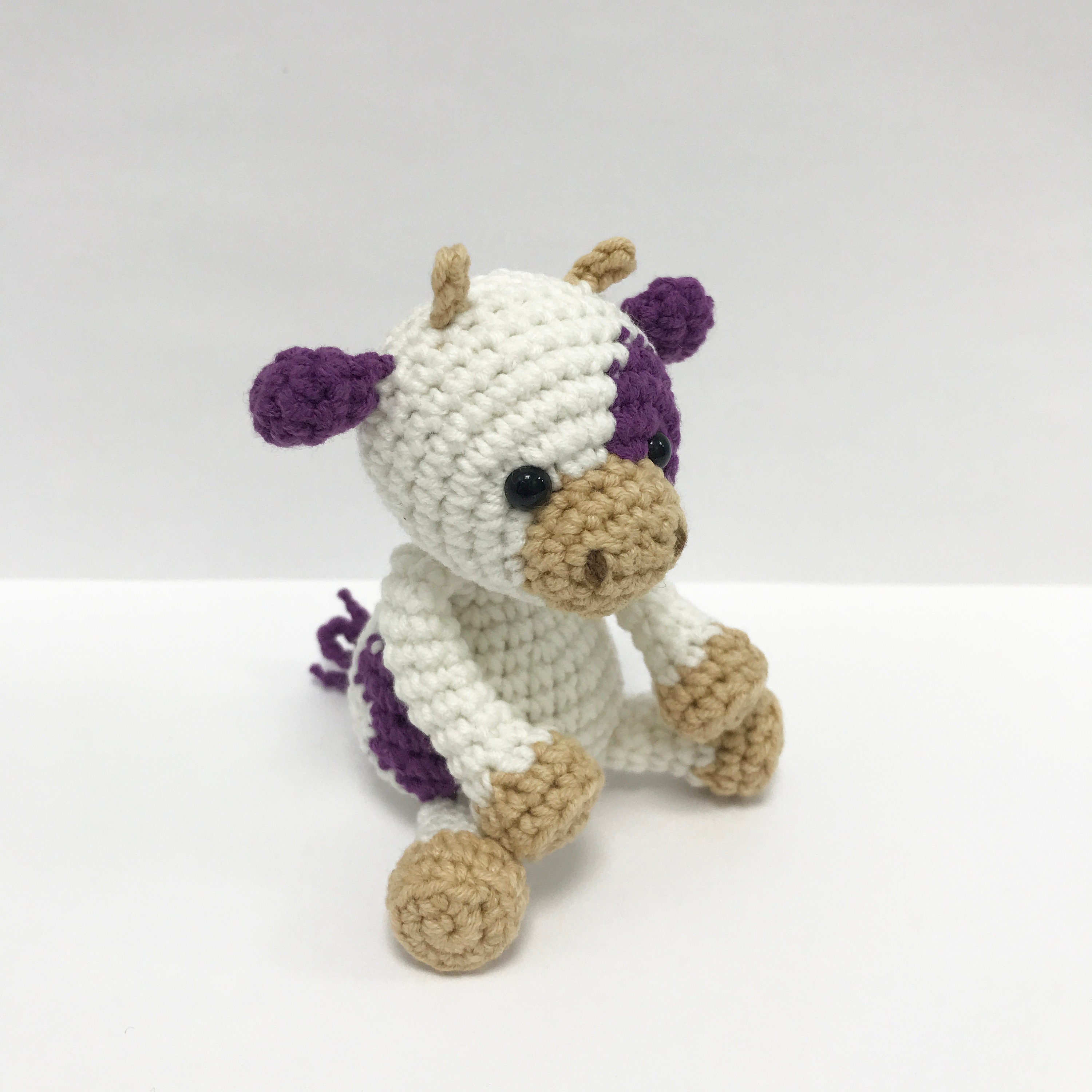 Crochet cow PATTERN Nosew amigurumi pattern cow plushie Etsy