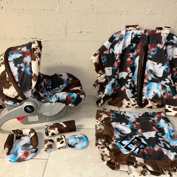 Abstract Tie Dye Pet Car Seat Cover