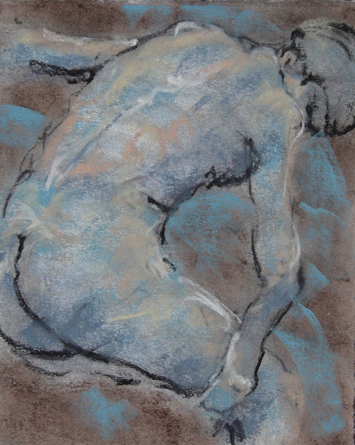 Francoise Gesture Drawing 22/Original Nude Drawing 