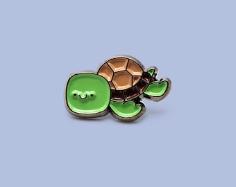 Baby Turtle Soft Enamel Pin - mini board filler pin