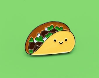 Taco enamel pin - Food soft lapel pin